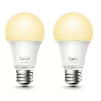 TP-Link Tapo L510E (2 db) intelligens WiFi dimmelhető LED izzó (fehér, 2700K, 806lm, 2, 4GHz, E27)
