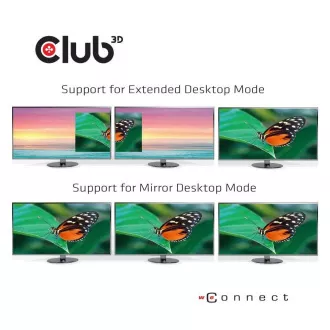 Club3D dokkolóállomás USB-C 14v1, 1xDP, 1xHDMI, 1xVGA, 2xUSB-C, 5xUSB, SD kártyaolvasó, 1xRJ45, fekete színű