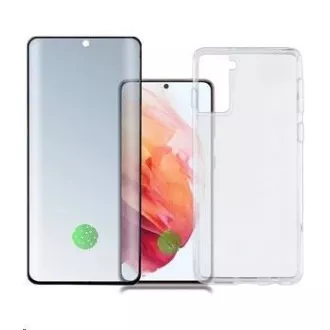 4smarts 360°-os védőkészlet (edzett üveg UltraSonix + gél hátlap) Samsung Galaxy S21-hez 4smarts 360°-os védőkészlet (edzett üveg UltraSonix + gél hátlap) Samsung Galaxy S21-hez