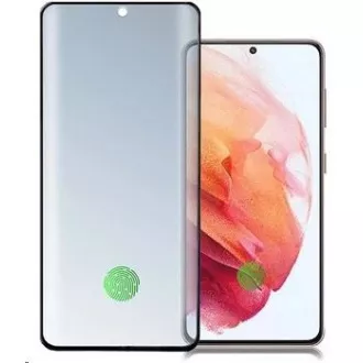 4smarts edzett üveg Second Glass UltraSonix Samsung Galaxy S21-hez, fekete
