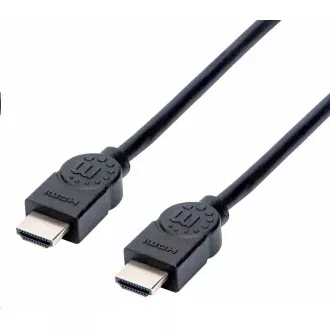 Manhattan HDMI kábel, ARC, 3D, 4K@30Hz, Árnyékolt, 1,5m, fekete Manhattan HDMI kábel, ARC, 3D, 4K@30Hz, Árnyékolt, 1,5m, fekete