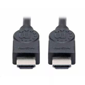 Manhattan HDMI kábel, ARC, 3D, 4K@30Hz, Árnyékolt, 1,5m, fekete Manhattan HDMI kábel, ARC, 3D, 4K@30Hz, Árnyékolt, 1,5m, fekete