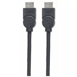 Manhattan HDMI kábel, ARC, 3D, 4K@30Hz, Árnyékolt, 1,5m, fekete Manhattan HDMI kábel, ARC, 3D, 4K@30Hz, Árnyékolt, 1,5m, fekete