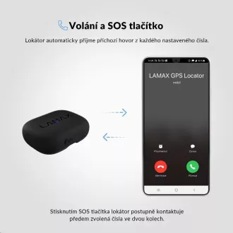 LAMAX GPS lokátor + nyakörv