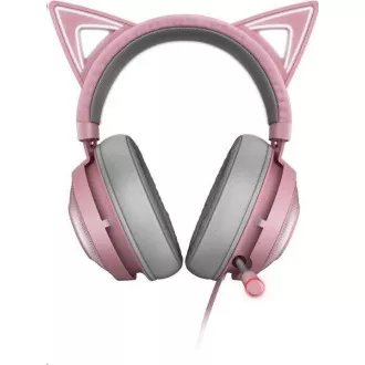 RAZER Kraken Kitty fejhallgató, USB fejhallgató, króm, kvarc / rózsaszín