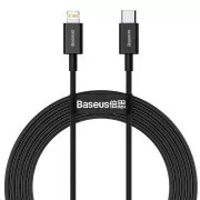 Baseus Superior Series gyorstöltő kábel Type-C / Lightning 20W 2m fekete