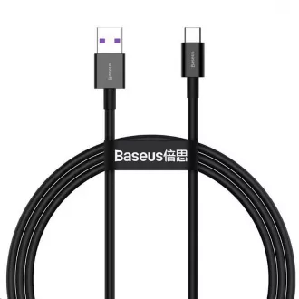 Baseus Superior Series gyorstöltő kábel USB / Type-C 66W 1m fekete