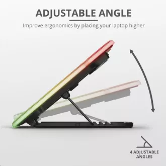TRUST Laptop állvány GXT1126 AURA LAPTOP HŰTŐ ÁLLVÁNY (hűtőpárna)