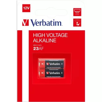 VERBATIM alkáli elemek 23AF (MN21 / A23 / 23AE) 12V 2 Pk VERBATIM alkáli elemek 23AF (MN21 / A23 / 23AE) 12V 2 Pk