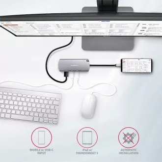AXAGON HMC-6M2, USB 3.2 Gen 1 hub, portok 2x USB-A, HDMI, RJ-45 GLAN, SATA M.2 slot, PD 100W, USB-C kábel 18cm AXAGON HMC-6M2, USB 3.2 Gen 1 hub, portok 2x USB-A, HDMI, RJ-45 GLAN, SATA M.2 slot, PD 100W, USB-C kábel 18cm
