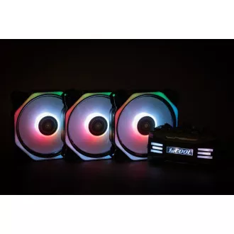 1stCOOL Fan KIT AURA EVO 4 ARGB, 3x HEXA2 ventilátor   ARGB vezérlő   távvezérlő