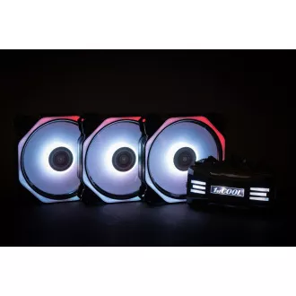 1stCOOL Fan KIT AURA EVO 4 ARGB, 3x HEXA2 ventilátor   ARGB vezérlő   távvezérlő