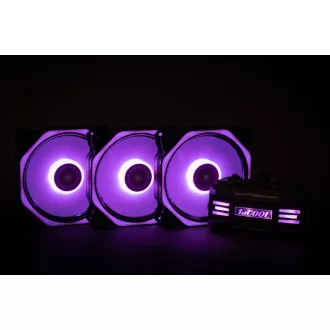 1stCOOL Fan KIT AURA EVO 4 ARGB, 3x HEXA2 ventilátor   ARGB vezérlő   távvezérlő