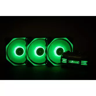 1stCOOL Fan KIT AURA EVO 4 ARGB, 3x HEXA2 ventilátor   ARGB vezérlő   távvezérlő