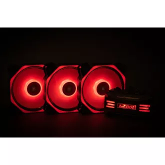 1stCOOL Fan KIT AURA EVO 4 ARGB, 3x HEXA2 ventilátor   ARGB vezérlő   távvezérlő