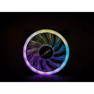 1stCOOL ventilátor AURA EVO Dual Ring ARGB ventilátor 12cm