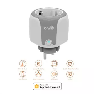 ONVIS Smart socket - HomeKit, Wi-Fi 2, 4 GHz ONVIS Smart socket - HomeKit, Wi-Fi 2, 4 GHz