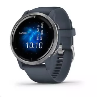 Garmin GPS sportóra Venu2 Silver / Granite Blue Band Garmin GPS sportóra Venu2 Silver / Granite Blue Band