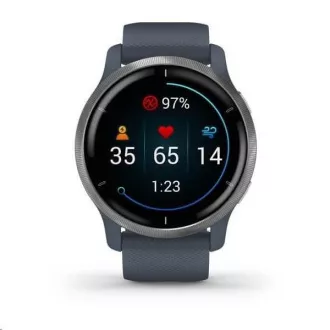 Garmin GPS sportóra Venu2 Silver / Granite Blue Band Garmin GPS sportóra Venu2 Silver / Granite Blue Band