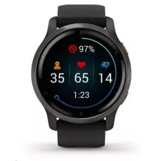 Garmin GPS sportóra Venu2 Slate / Black Band Garmin GPS sportóra Venu2 Slate / Black Band