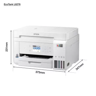 EPSON nyomtató tinta EcoTank L6276, 3in1, A4, 1200x4800dpi, 33ppm, USB, Wi-Fi, LAN, fehér, 5 év garancia ingyenes regisztráció után EPSON nyomtató tinta EcoTank L6276, 3in1, A4, 1200x4800dpi, 33ppm, USB, Wi-Fi, LAN, fehér, 5 év garancia ingyenes regisztráció után