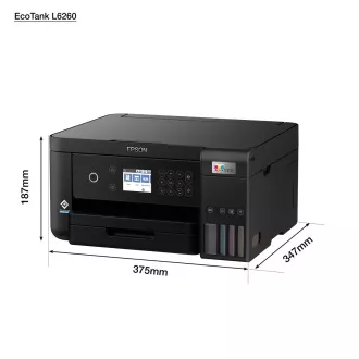 EPSON nyomtató tinta EcoTank L6260, 3in1, A4, 1200x4800, 33ppm, USB, Wi-Fi, LAN, 5 év ingyenes garancia regisztráció után