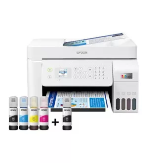 EPSON nyomtató EcoTank L5296, 4 az 1-ben, A4, 1440x5760 dpi, 33 lap/perc, USB, Wi-Fi, LAN, fehér