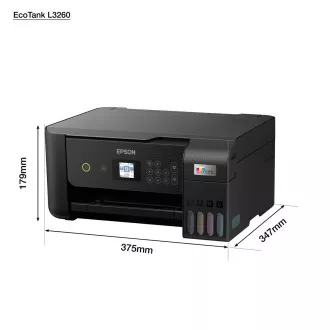 EPSON tintanyomtató EcoTank L3260, 3 az 1-ben, A4, 1440x5760 dpi, 33 lap/perc, USB, Wi-Fi