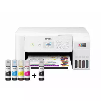 EPSON nyomtató EcoTank L3266, 3 az 1-ben, A4, 1440x5760 dpi, 33 lap/perc, USB, Wi-Fi, fehér