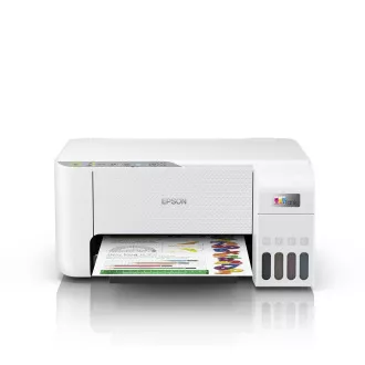 EPSON nyomtató EcoTank L3256, 3 az 1-ben, A4, 1440x5760 dpi, 33 lap/perc, USB, Wi-Fi, fehér
