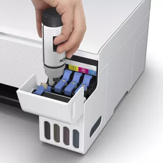 EPSON nyomtató EcoTank L3256, 3 az 1-ben, A4, 1440x5760 dpi, 33 lap/perc, USB, Wi-Fi, fehér