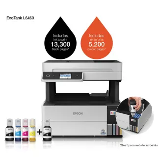 EPSON nyomtató tinta EcoTank L6460, 3in1, A4, 1200x4800dpi, 37 oldal/perc, USB, Duplex, 5 év garancia ingyenes regisztráció után EPSON nyomtató tinta EcoTank L6460, 3in1, A4, 1200x4800dpi, 37 oldal/perc, USB, Duplex, 5 év garancia ingyenes regisztráció után