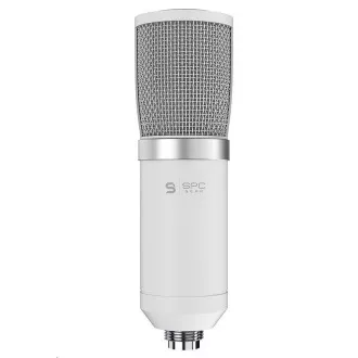 SPC Gear mikrofon SM950 Onyx fehér / vezetékes / streaming / pop szűrő / rázkódásgátló / USB tartó / fehér SPC Gear mikrofon SM950 Onyx fehér / vezetékes / streaming / pop szűrő / rázkódásgátló / USB tartó / fehér