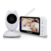 EVOLVEO Baby Monitor N4, HD LCD kijelző, IR megvilágítás, alvó mód