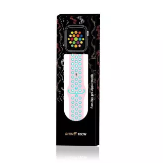 RhinoTech sportszíj Apple Watch 42 / 44mm-es rózsaszín-zöld színű