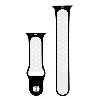 RhinoTech sportszíj Apple Watch 42 / 44mm fekete-fehérhez RhinoTech sportszíj Apple Watch 42 / 44mm fekete-fehérhez