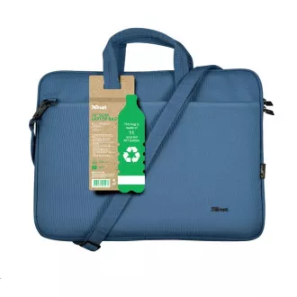 TRUST Laptop Case 16" Bologna Slim Laptop Bag Eco, kék