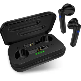 CONNECT IT fülbe helyezhető fejhallgató True Wireless SonicBass mikrofonnal, fekete
