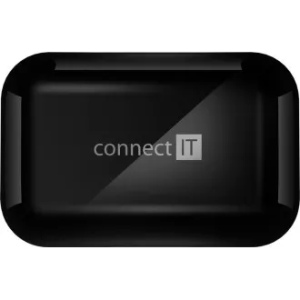 CONNECT IT fülbe helyezhető fejhallgató True Wireless SonicBass mikrofonnal, fekete