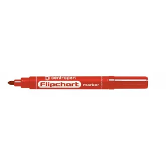 Marker Centropen 8550 flipcharthoz, piros hengeres hegy 2,5 mm Marker Centropen 8550 flipcharthoz, piros hengeres hegy 2,5 mm