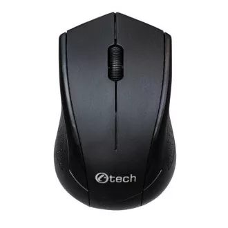 C-TECH egér WLM-07, vezeték nélküli, 1200DPI, 3 gomb, USB nano vevő, fekete