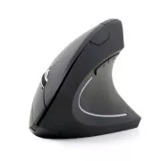 GEMBIRD egér MUSW-ERGO-01, függőleges, vezeték nélküli, USB vevő, fekete