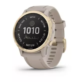 Garmin fenix6S PRO Solar, LightGold / Sand Band (TÉRKÉP / Zene) Garmin fenix6S PRO Solar, LightGold / Sand Band (TÉRKÉP / Zene)