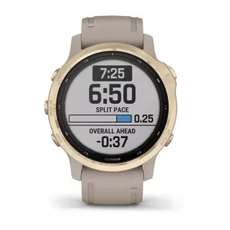 Garmin fenix6S PRO Solar, LightGold / Sand Band (TÉRKÉP / Zene) Garmin fenix6S PRO Solar, LightGold / Sand Band (TÉRKÉP / Zene)