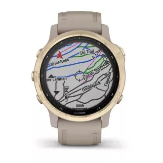 Garmin fenix6S PRO Solar, LightGold / Sand Band (TÉRKÉP / Zene) Garmin fenix6S PRO Solar, LightGold / Sand Band (TÉRKÉP / Zene)