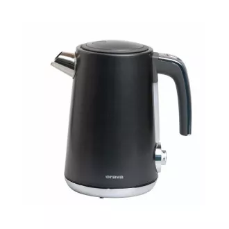 ORAVA Delux-1 vízforraló, 2200 W, 1,7 l, hőmérséklet-szabályozás, automatikus kikapcsolás, rozsdamentes acél, fekete színű