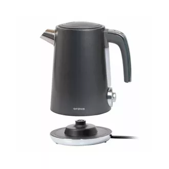 ORAVA Delux-1 vízforraló, 2200 W, 1,7 l, hőmérséklet-szabályozás, automatikus kikapcsolás, rozsdamentes acél, fekete színű