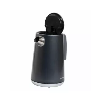 ORAVA Delux-1 vízforraló, 2200 W, 1,7 l, hőmérséklet-szabályozás, automatikus kikapcsolás, rozsdamentes acél, fekete színű