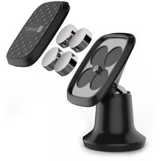CONNECT IT univerzális mágneses autós tartó InCarz 4Ultra, 4 mágnes, fekete