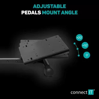CONNECT IT tartó a TitanFrame játékkormányhoz, sebességváltó karhoz és pedálokhoz, fekete CONNECT IT tartó a TitanFrame játékkormányhoz, sebességváltó karhoz és pedálokhoz, fekete